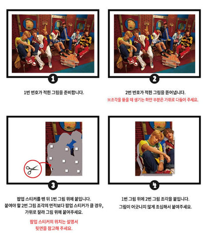BTS 3D Pop Up Puzzle(Frame Included), Be, Love yourSelf