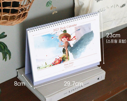 Anne of Green Gables(indigo) 2023 Desk Calendar by kim ji hyuck