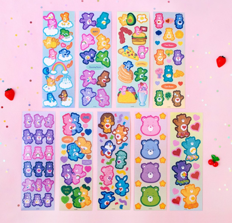 Care Bears Seal Stickers 9 types