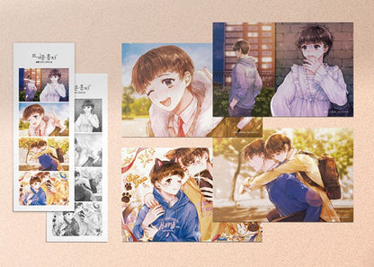 Hot Black Tea : 4 cut or postcard set(C type)