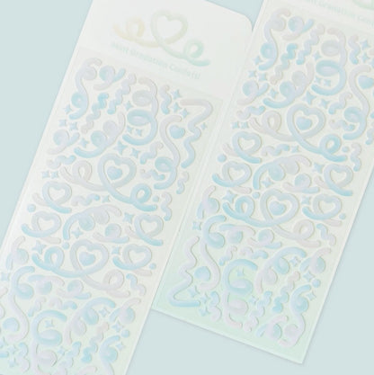 Mint Gradation Confetti sticker
