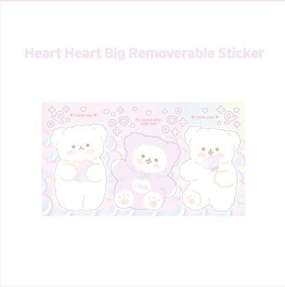 Heart Heart Big Removable Sticker