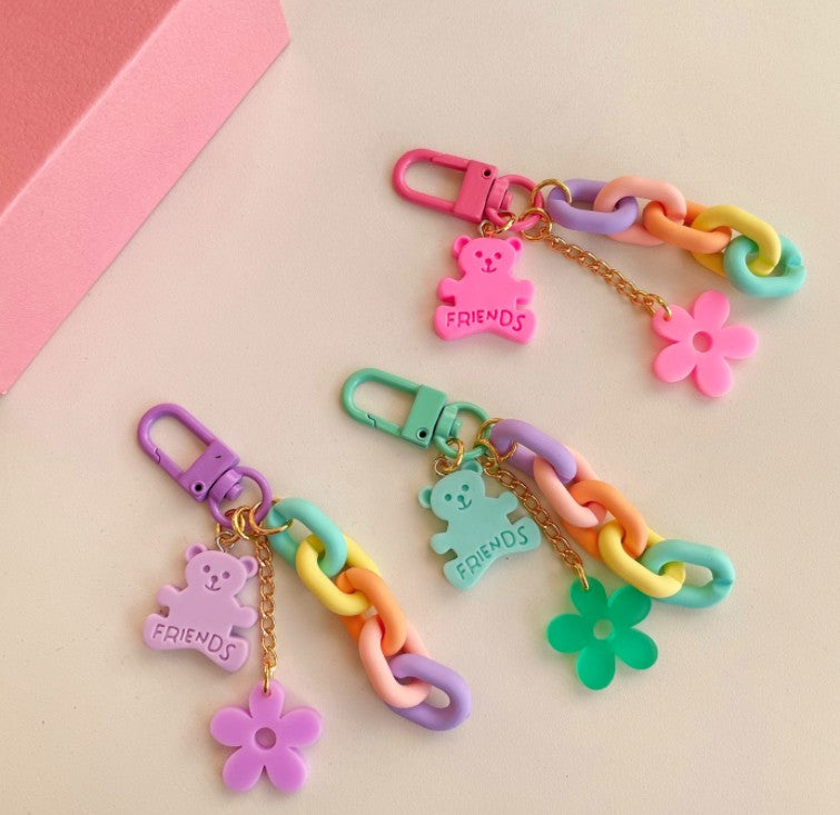 Bear Chain Airpods Keyring 3 Types, Bear Airpods Key Cain – nemo it store
