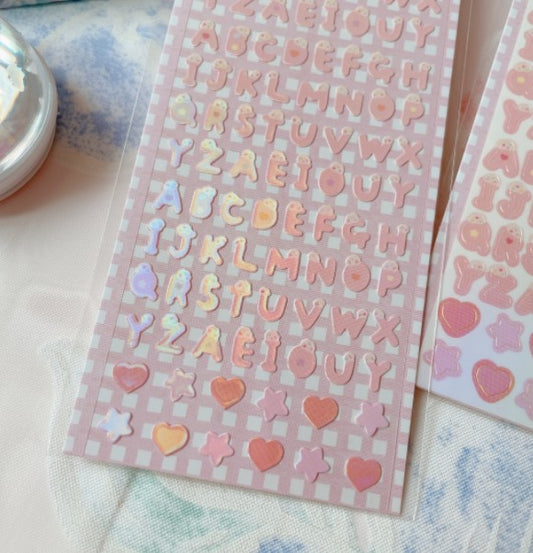 Sun Factory Peach Alphabet Removable Sticker
