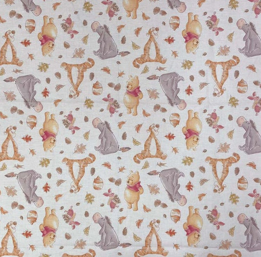Winnie the Pooh Friends Cotton Fabric, Disney Fabric, by the yard