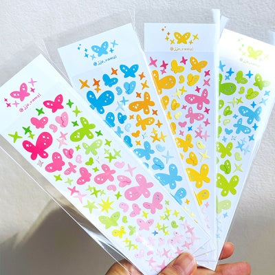 JJORAMZI Butterflies Cofentti Stickers 4 types