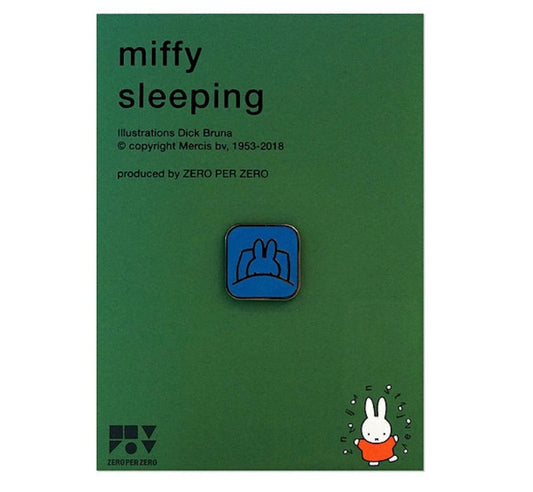 Miffy Sleeping Pin Badge, Miffy Friends Brooch, Lapel Pin, Scarf Collar Badge
