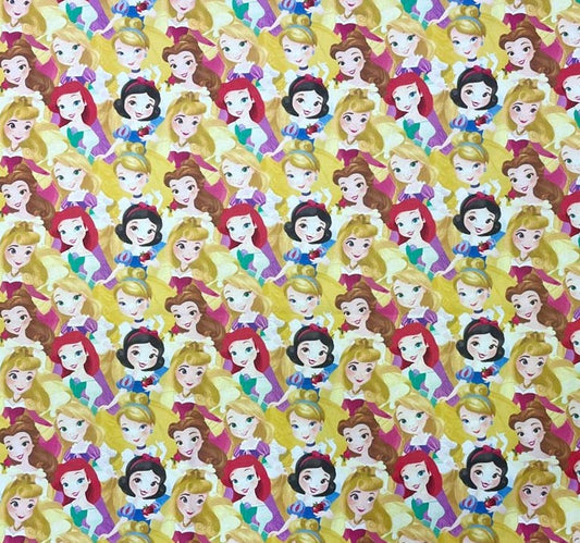 Disney Princesses Cotton Fabric, by the yard