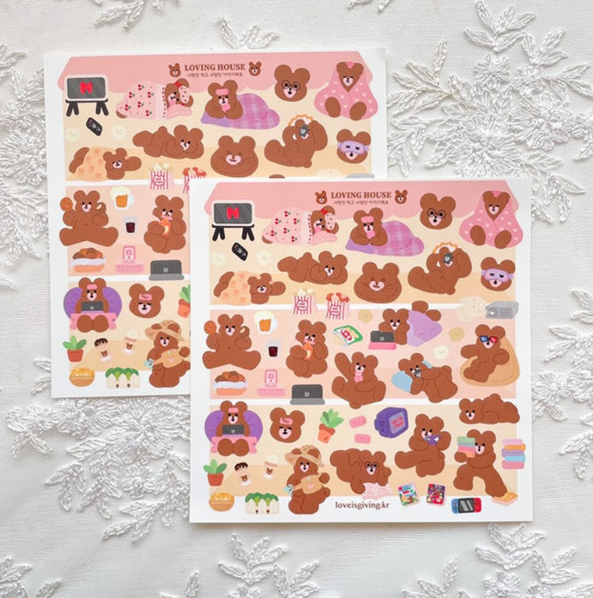 [out of stock] Hobby Bear sticker (2ea)