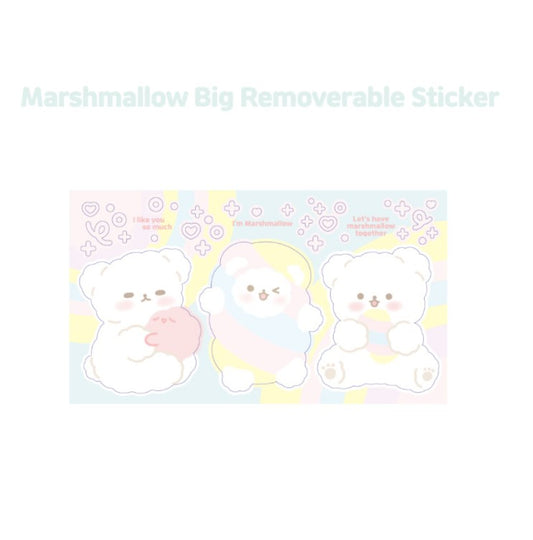 Marshmallow Big Removable Sticker