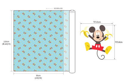Disney Mickey Mouse Banana Cotton Fabric, by the yard