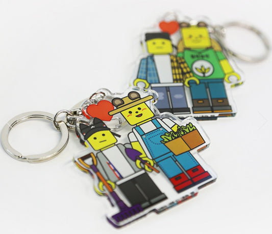 Love Tractor Official Goods 2 Key Chains Set