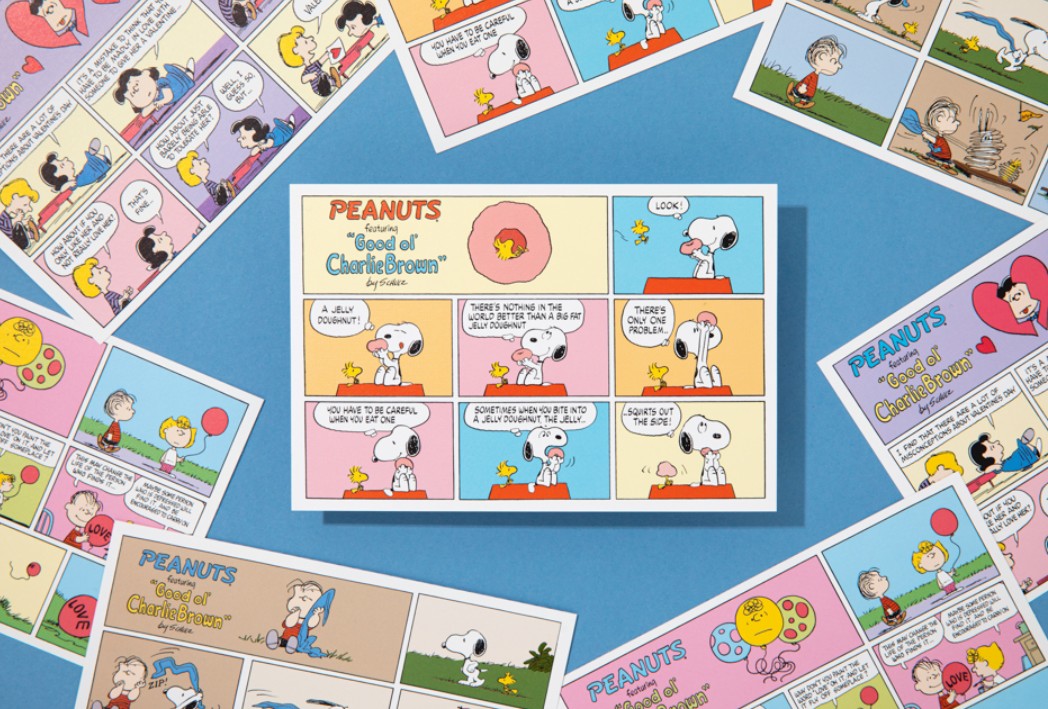 Peanuts Cartoon Post Card, 4 Types