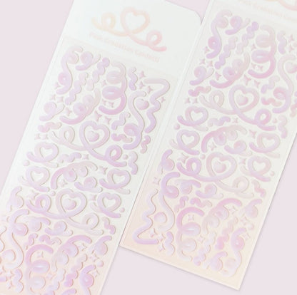 Pink Gradation Confetti sticker