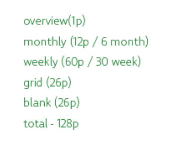 6months diary, 9 style