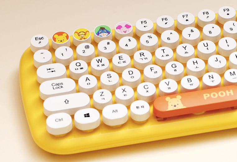 Winnie the Pooh 2.4G Wireless Keyboard, 2 types