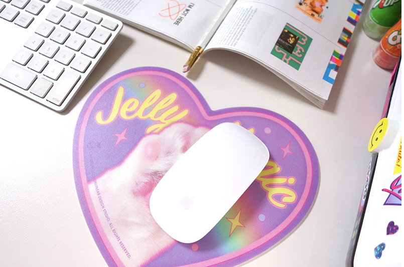 Boss Cat Mouse Pads Violet, Cat Jelly Magic mouse pad