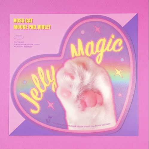 Boss Cat Mouse Pads Violet, Cat Jelly Magic mouse pad