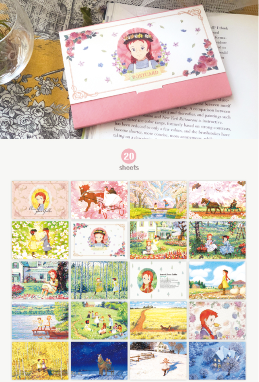 FLYING WHALES Anne of green gables Special Postcards SET, 2 types