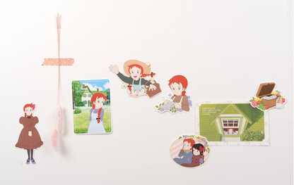 FLYING WHALES Anne of green gables Time Slip sticker set, 4 types