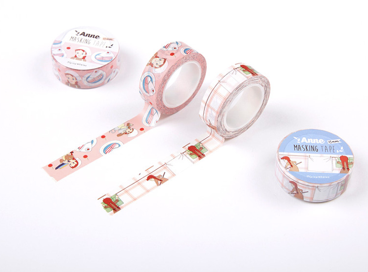 FLYING WHALES Anne of green gables Washi tape, 2 types