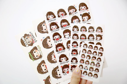 LALLAYENA Cute girl sticker