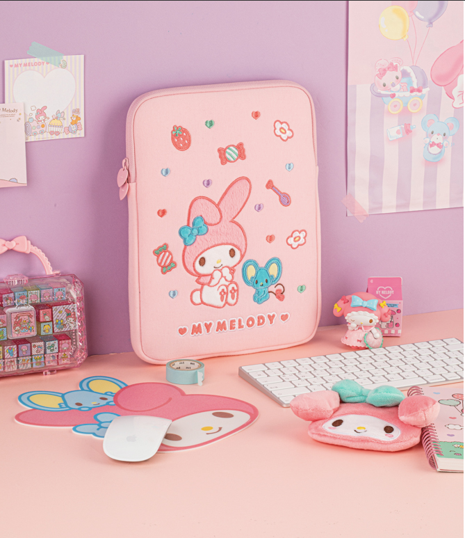 SANRIO iPad POUCH tablet sleeve, My melody, Laptop Sleeve