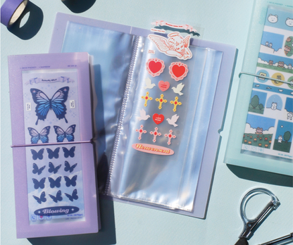 BEOND Deco pocket binder, Sticker Binder 2 colors, Sticker collecting album