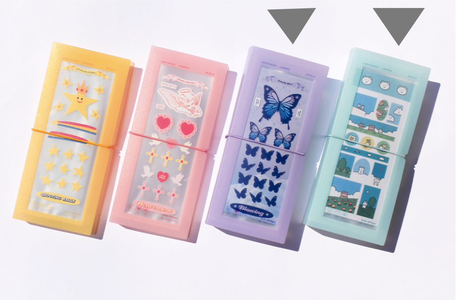 BEOND Deco pocket binder, Sticker Binder 2 colors, Sticker collecting album