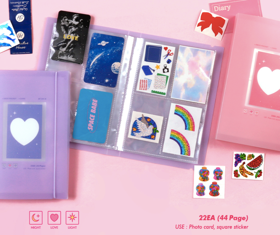 BEOND A5 Deco pocket binder, Photo card Binder 2 colors, collecting album