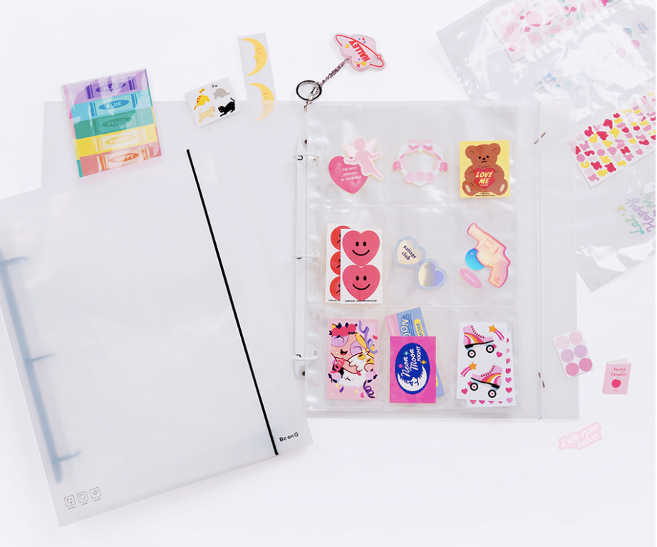 BEOND Big size A4 Deco pocket 3 ring binder, Photo card Binder 3hole, nemo it store BEOND Big size A4 Deco pocket 3 ring binder, Photo card Binder 3hole, nemo it store
