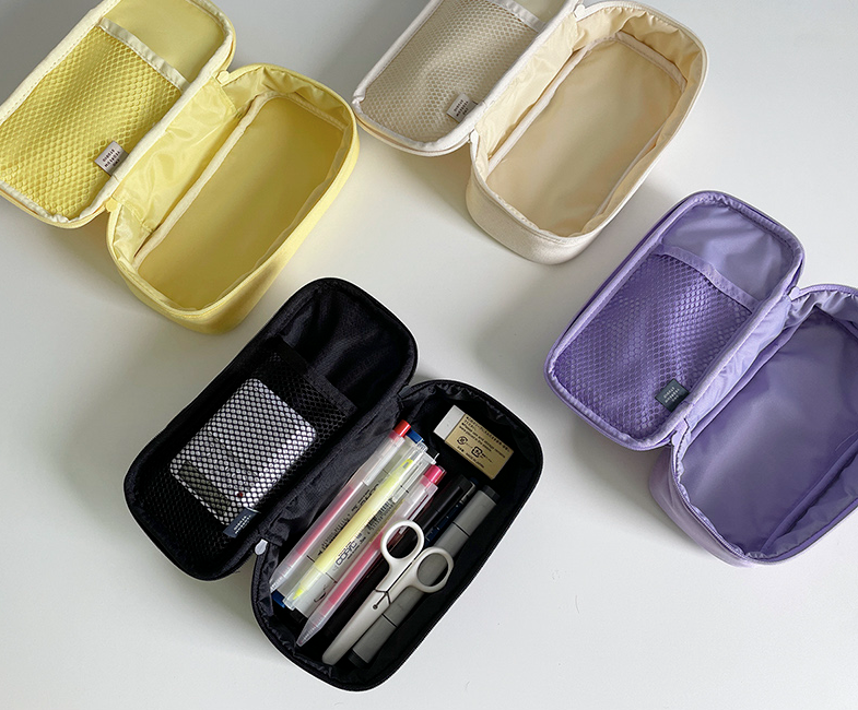CHOYEOREUM STUDIO Clear Pocket Pencil Cases Pen Case Pencil Bag(4 colors)