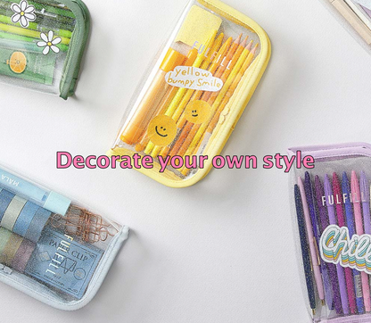 ANTENNA SHOP Fulfil Clear Pencil Cases Pen Case organizer Pouch(6 colors)