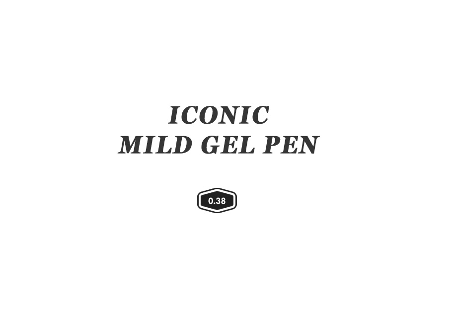 ICONIC Mild Gel Pen 0.38mm(14 colors)