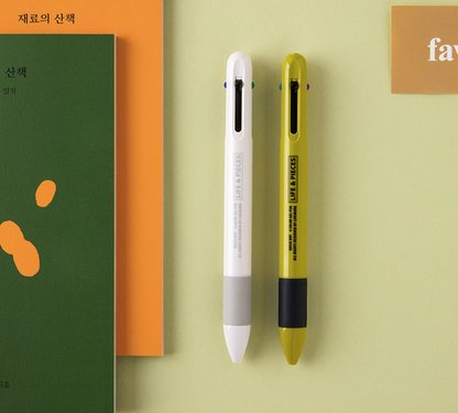 LIVEWORK LIFE & PIECES 4 Color Gel pen 0.4mm