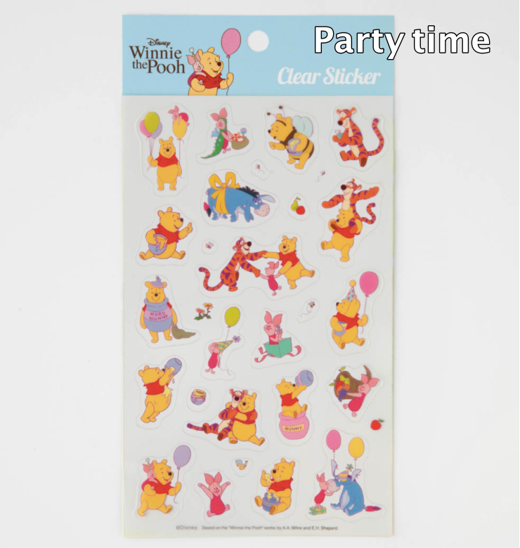 DISNEY Winnie the pooh Transparent Sticker series(4 Style)