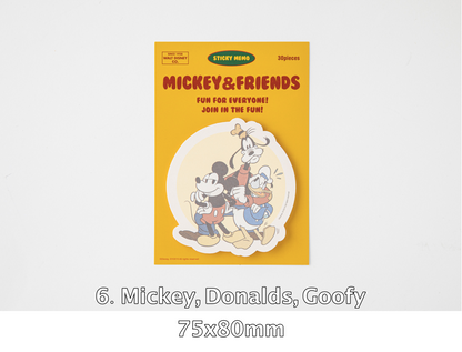 DISNEY Mickey Mouse Sticky memo pad(6 style), Sticky notes