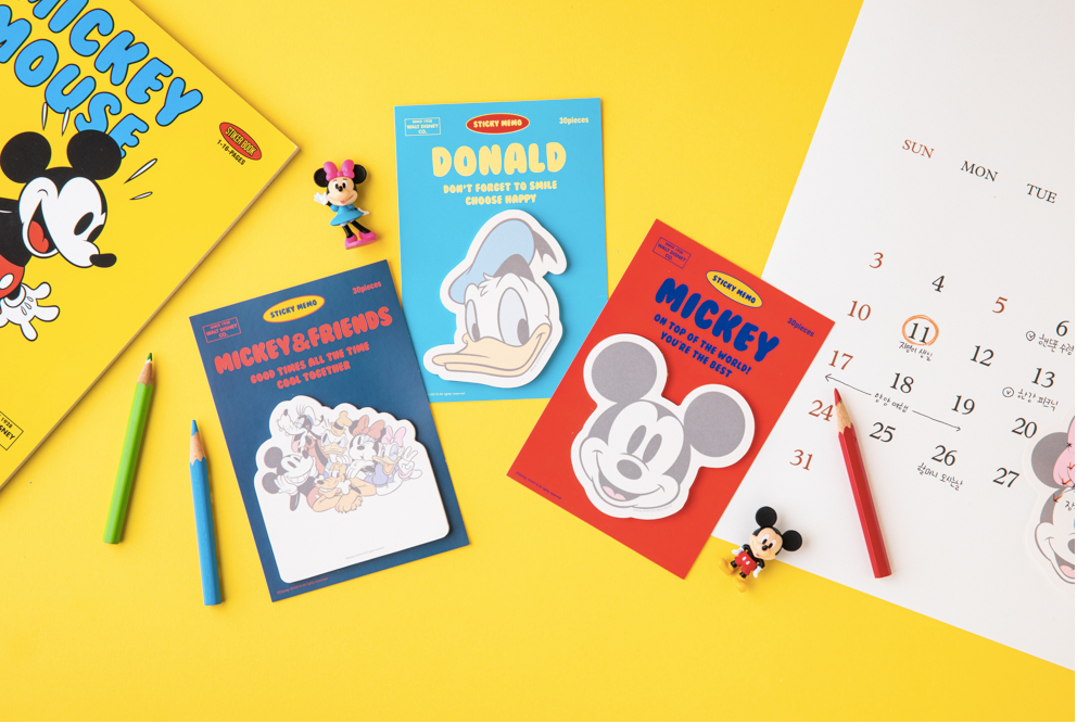 DISNEY Mickey Mouse Sticky memo pad(6 style), Sticky notes