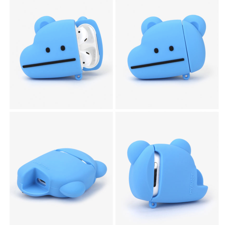 DAILYLIKE My buddy AirPods Case Cover (3 Style), Animal silicone case, AirPods 1,2