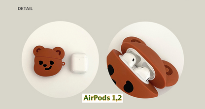 PUREUREUM DESIGN Cupid Bear AirPods 1, 2, AirPods Pro Case Cover