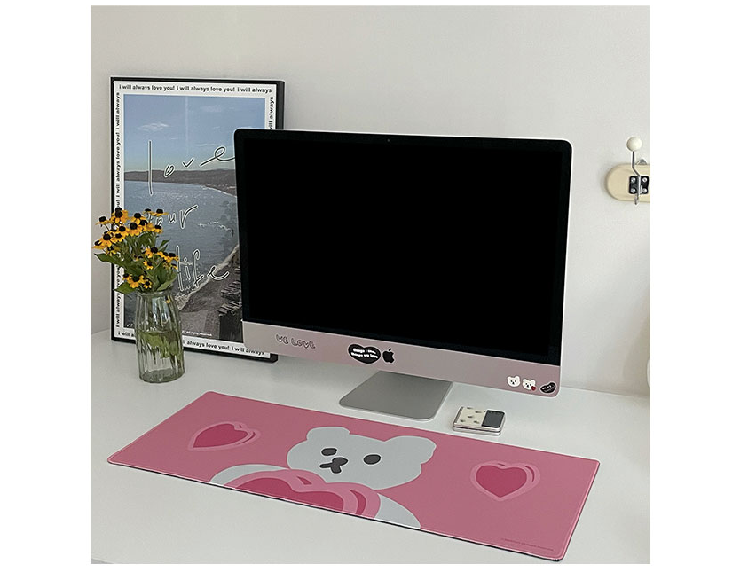 MAZZZZY Muffina Multifunctional Desk Pad, Desk Wrting Mat Mouse Pad Desk Blotter
