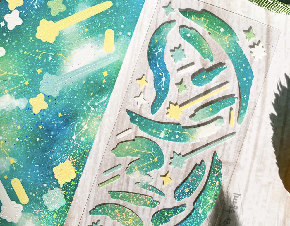 WITH NORI Space Constellation Confetti sticker