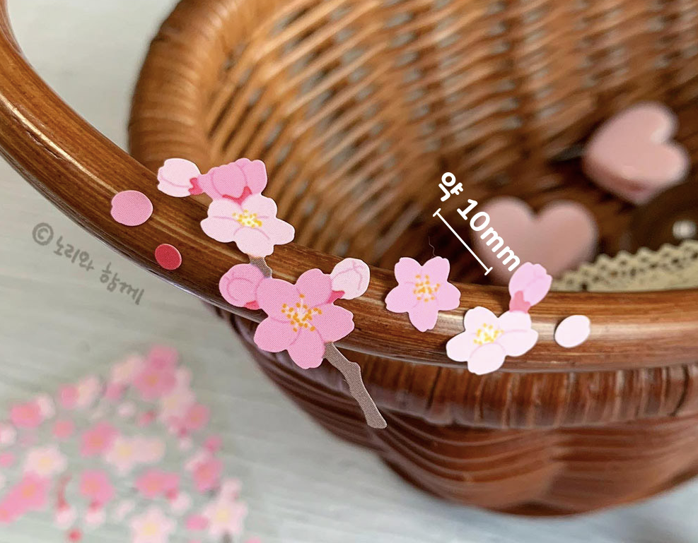 WITH NORI Cherry blossom flower seal sticker