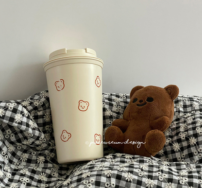 PUREUREUM DESIGN Tumblers 16oz BPA free : Cupid Bear