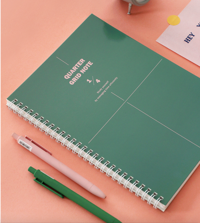 INDIGO Study notebook 2pcs set(Free,Grid,Line)