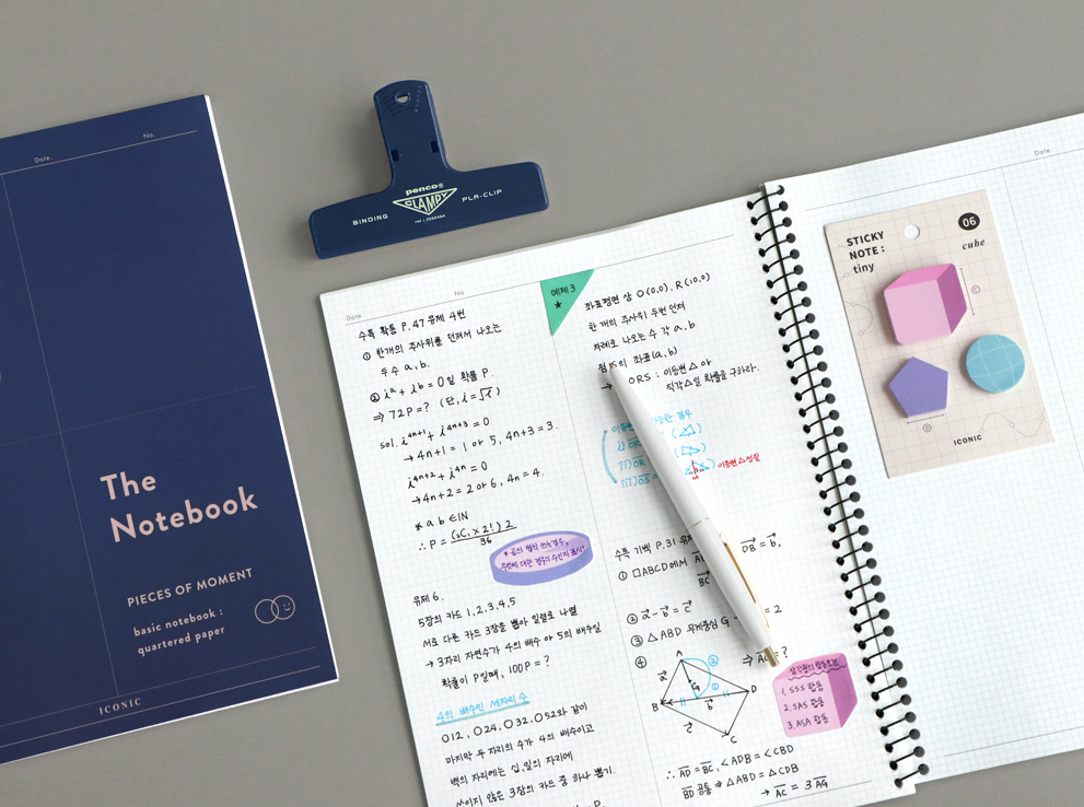 ICONIC Basic Mathematics notebook (4colors)