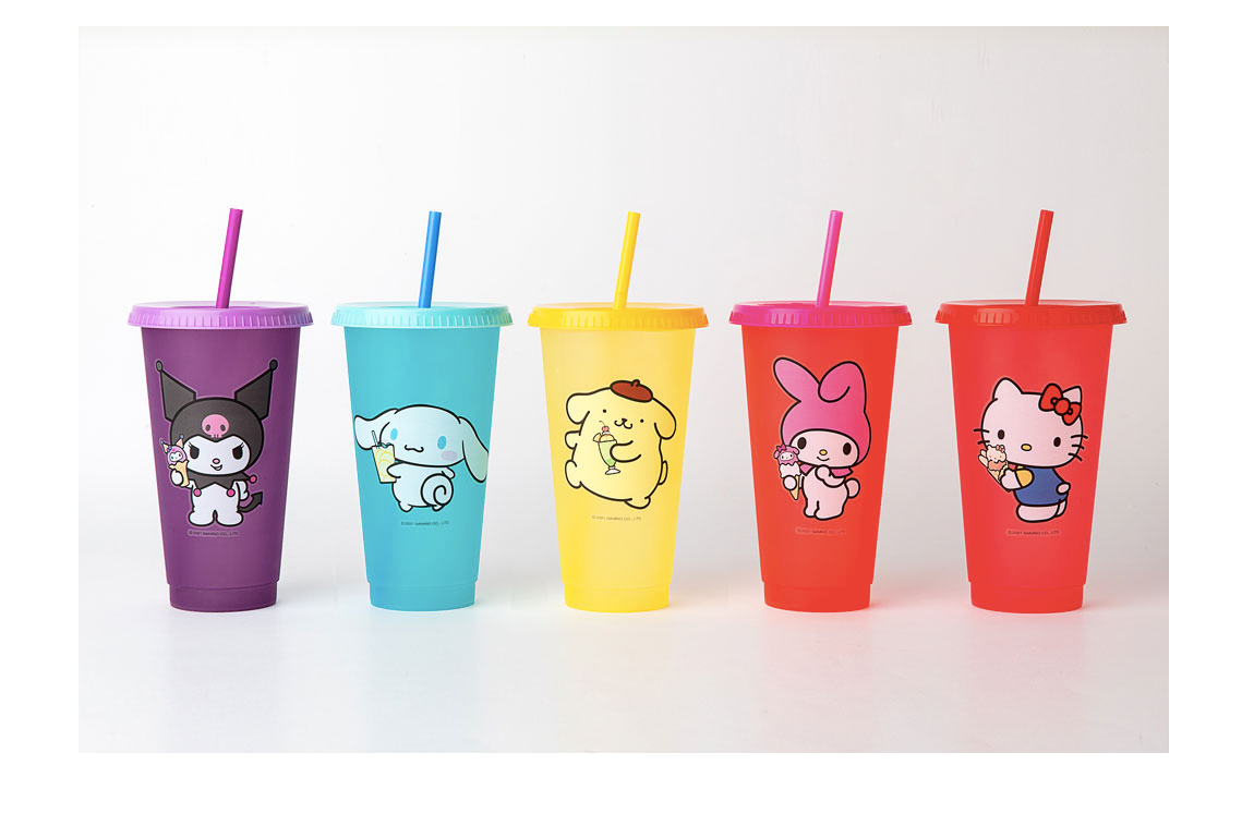 SANRIO Color-changing Reusable Cold Cups(24oz, 710ml) SET