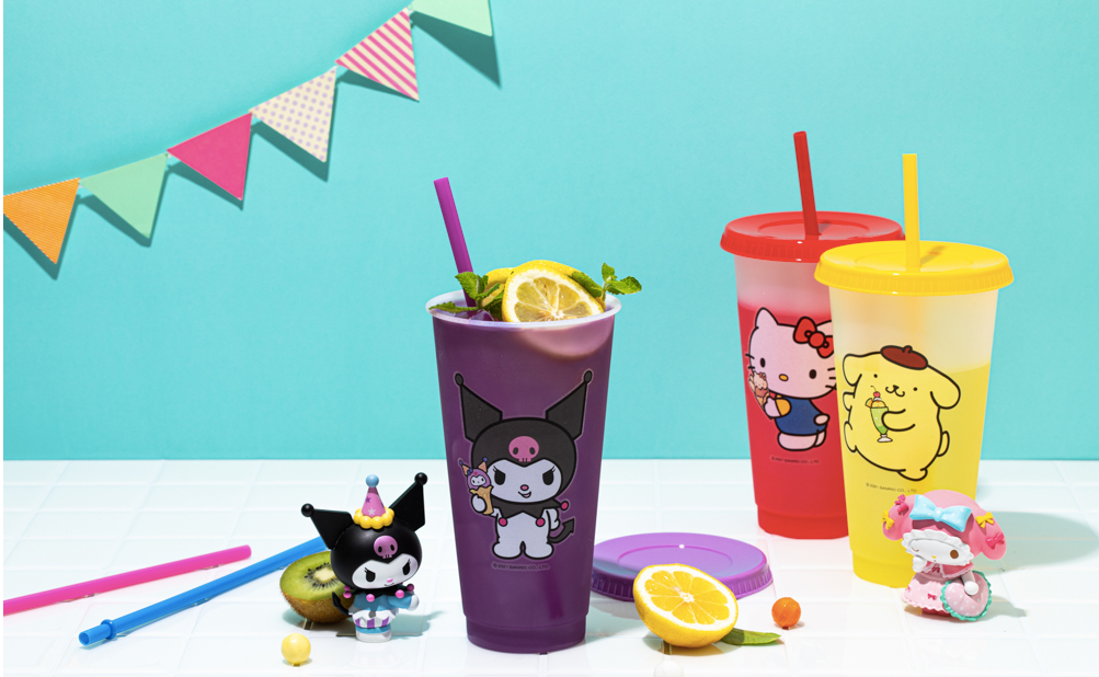 SANRIO Color-changing Reusable Cold Cups(24oz, 710ml) SET