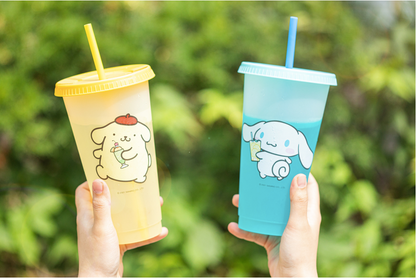 SANRIO Color-changing Reusable Cold Cups(24oz, 710ml) SET