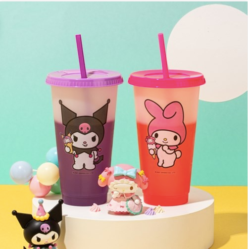 SANRIO Color-changing Reusable Cold Cups(24oz, 710ml) SET